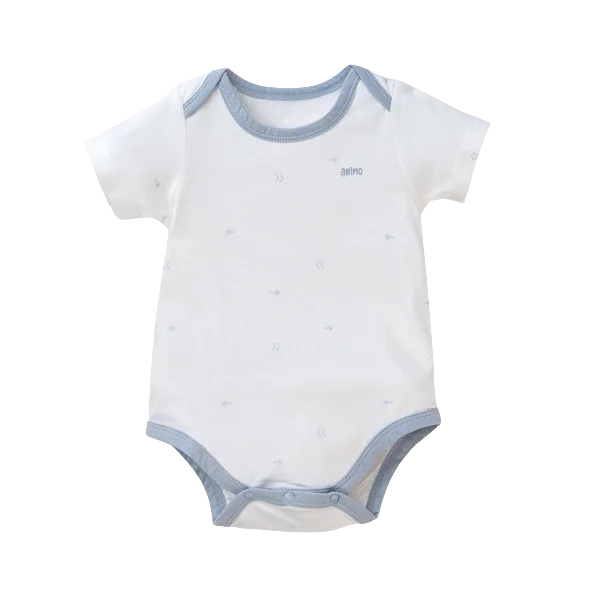 Set 2 body tam giác Animo NB522014 (6-9M,xanh-trắng mũi tên)