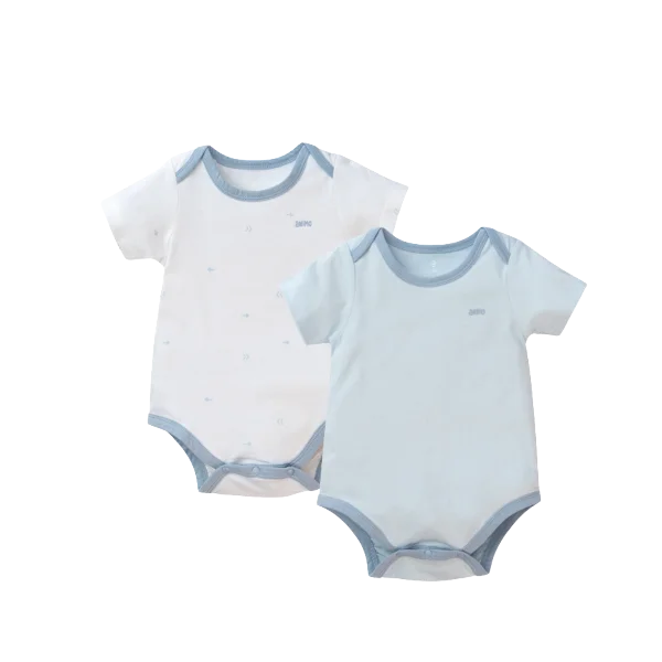 Set 2 body tam giác Animo NB522014 (3-6M,xanh-trắng mũi tên)