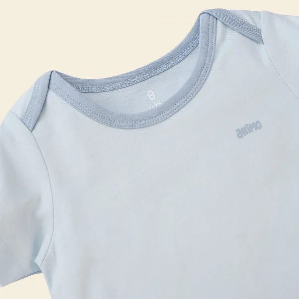 Set 2 body tam giác Animo NB522014 (0-12M,xanh-trắng mũi tên)