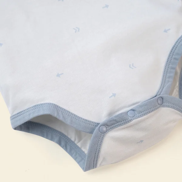 Set 2 body tam giác Animo NB522014 (0-12M,xanh-trắng mũi tên)