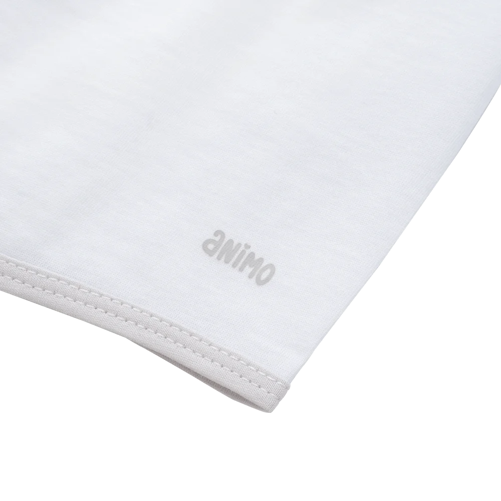 Cặp quần sơ sinh ngắn Animo KV223014 (NB-12M,Trắng_Xám)