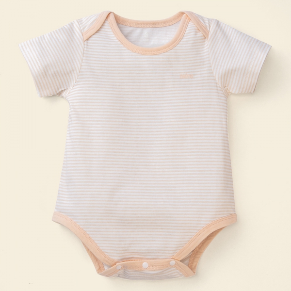 Combo 2 Set 2 body tam giác 3-6M Animo NB522013 (cam-trắng sọc cam) và NB522014 (xanh-trắng mũi tên)