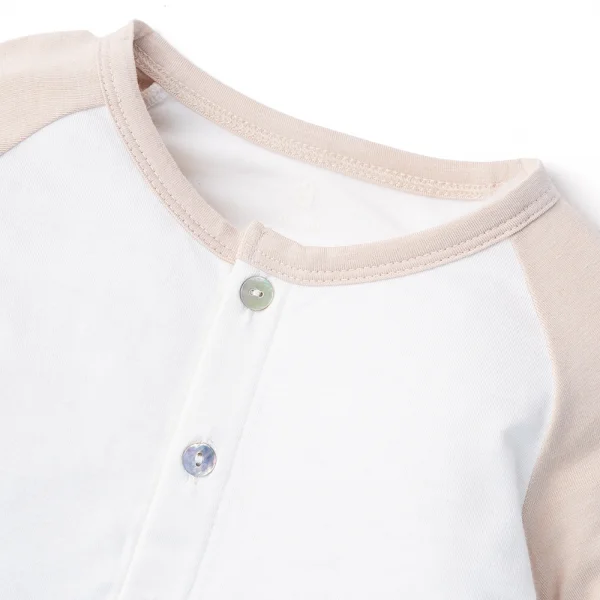 Bộ tính năng dài vải modal Animo VĐ522025 (0-12M,Kem)