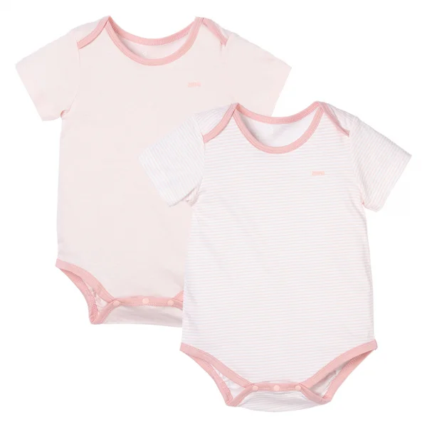 Set 2 Body sơ sinh tam giác TN Animo KV322038 (0-12M,Hồng)