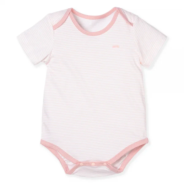 Set 2 Body sơ sinh tam giác TN Animo KV322038 (0-12M,Hồng)