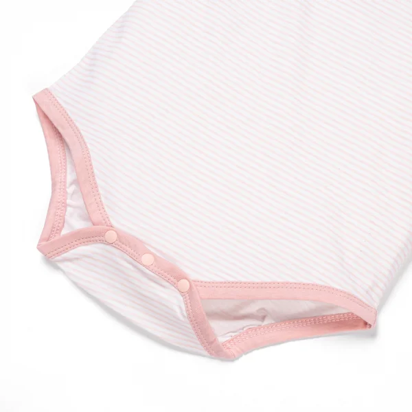 Set 2 Body sơ sinh tam giác TN Animo KV322038 (0-12M,Hồng)