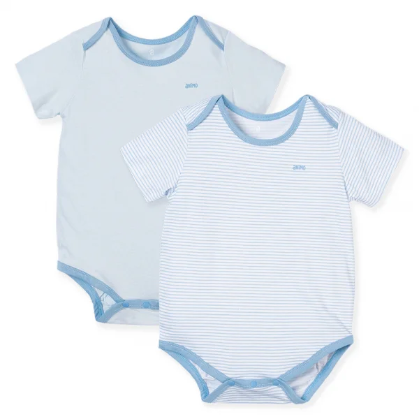 Set 2 Body sơ sinh tam giác TN Animo KV322036 (0-12M,Xanh)