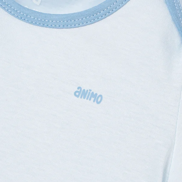 Set 2 Body sơ sinh tam giác TN Animo KV322036 (0-12M,Xanh)