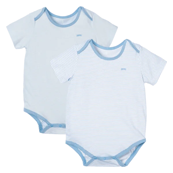 Set 2 Body sơ sinh tam giác TN Animo KV322036 (0-12M,Xanh)