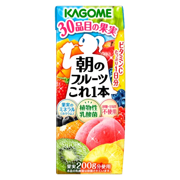 Nước ép hỗn hợp 30 loại trái cây Kagome 200ml