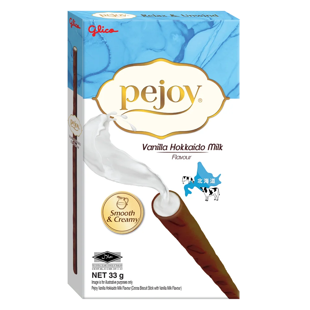 Bánh Pejoy kem Vanilla sữa Hokkaido 33g