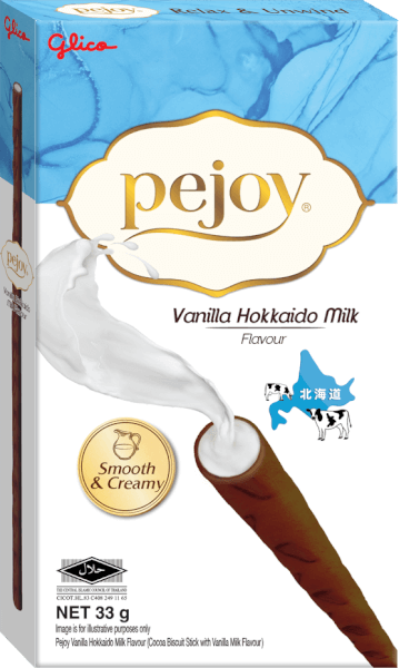Bánh Pejoy kem Vanilla sữa Hokkaido 33g