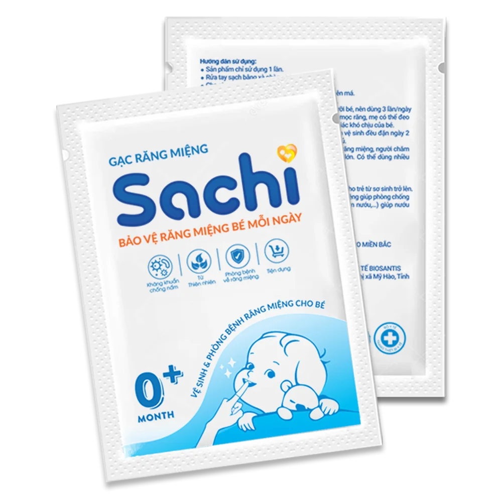 Gạc răng miệng Sachi (30 miếng/ hộp)