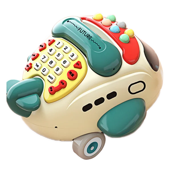 Máy bay điện thoại 2in1 có nhạc đèn HW23034051_C2307 (Vàng)