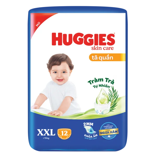 QT Huggies_Tã quần Huggies Skincare Eco (XXL, 12 miếng)