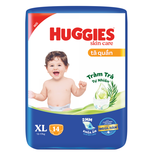 QT Huggies_Tã quần Huggies Skincare Eco (XL, 14 miếng)