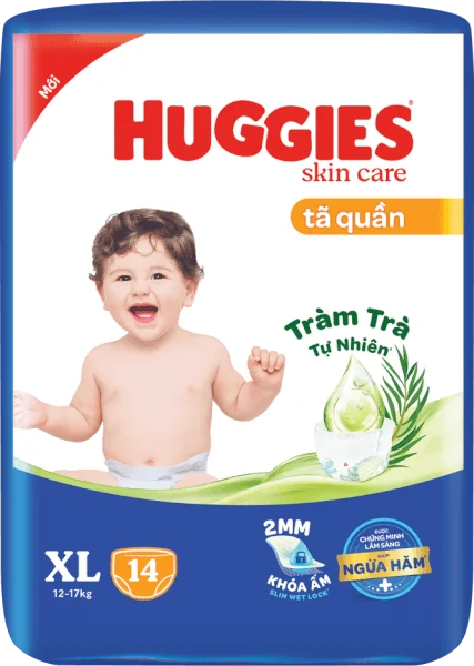 QT Huggies_Tã quần Huggies Skincare Eco (XL, 14 miếng)