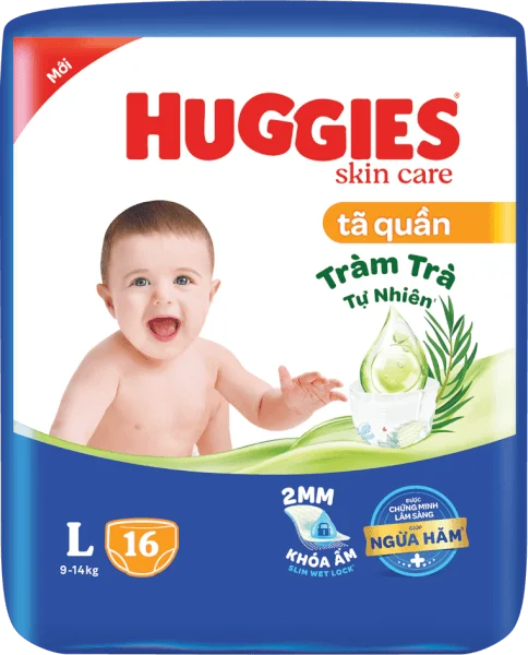 QT Huggies_Tã quần Huggies Skincare Eco (L, 16 miếng)