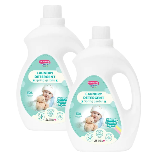 Combo 2 Nước giặt Hàn Quốc ConCung Gentle Care hương tươi mát, chai 3L (giao bao bì ngẫu nhiên)