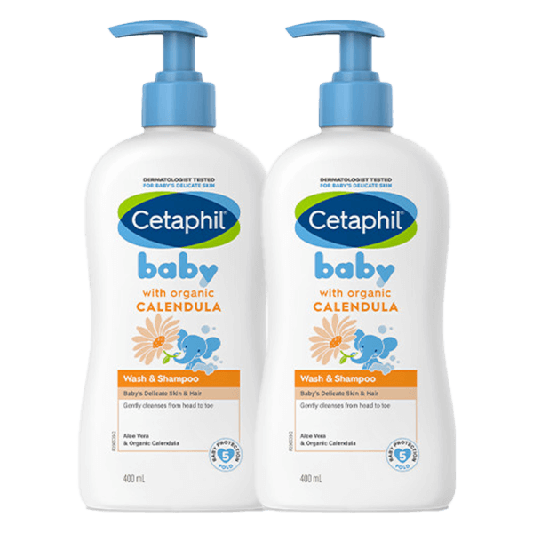 Combo 2 Sữa tắm gội trẻ em tinh chất hoa cúc Cetaphil 400ml