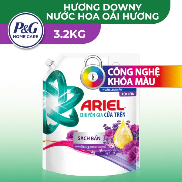 Nước giặt Ariel hương Downy oải hương túi 3.2kg