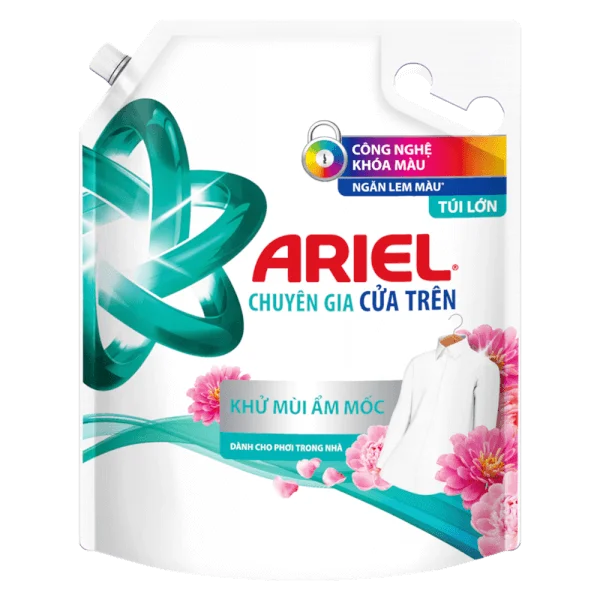 Nước giặt Ariel khử mùi ẩm mốc túi 3.2kg