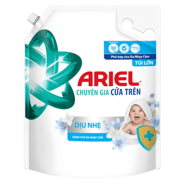 Nước giặt Ariel Matic dịu nhẹ túi 3.2kg
