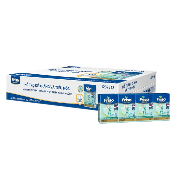 Thùng sữa Friso Gold 110ml - Lốc 4 hộp (từ 1 tuổi) (12 lốc)
