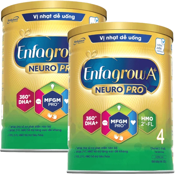Combo 2 Sữa Enfagrow A+ số 4 830g (2-6 tuổi) 2Flex
