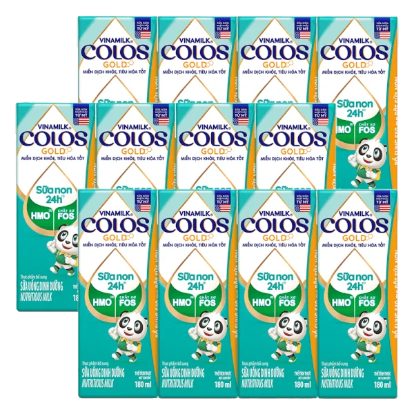 Combo 3 Sữa non Vinamilk ColosGold 180ml (từ 1 tuổi) lốc 4 hộp