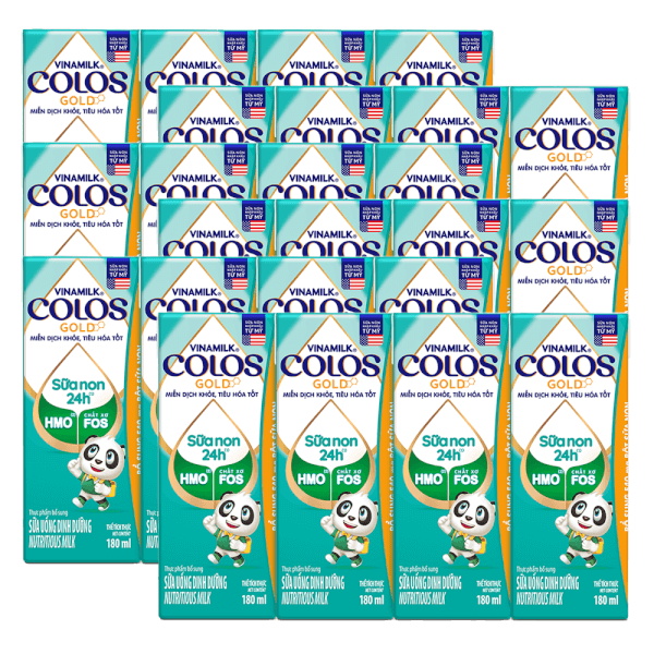 Combo 6 Sữa non Vinamilk ColosGold 180ml (từ 1 tuổi) lốc 4 hộp