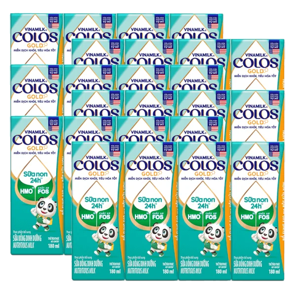 Combo 6 Sữa non Vinamilk ColosGold 180ml (từ 1 tuổi) lốc 4 hộp