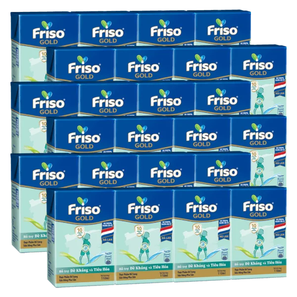 Combo 6 Sữa Friso Gold 110ml (từ 1 tuổi) - Lốc 4 hộp - New