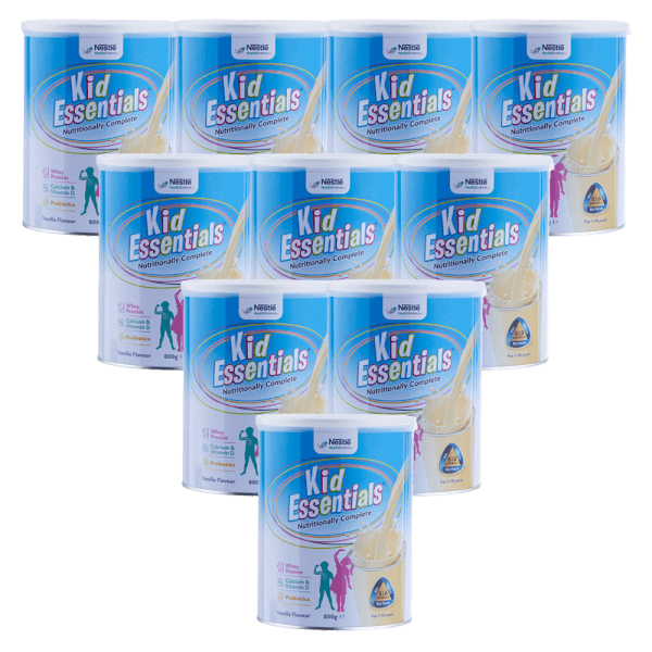 Combo 10 Thực phẩm dinh dưỡng y học Nestle Kid Essentials Nutritionally Complete 800g (1-10 tuổi)