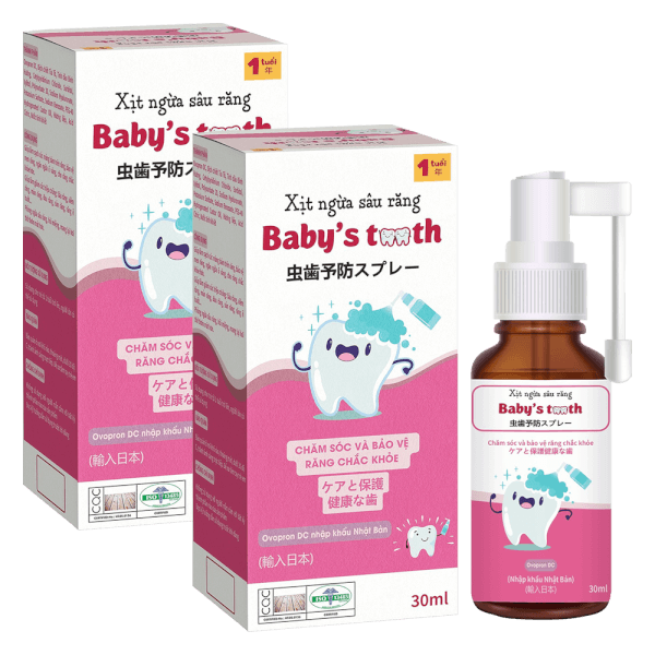 Combo 2 Xịt ngừa sâu răng Baby