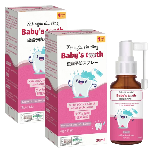 Combo 2 Xịt ngừa sâu răng Baby