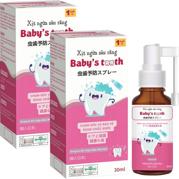 Combo 2 Xịt ngừa sâu răng Baby's Tooth