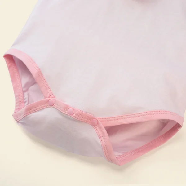 Set Bodysuit tam giác DT Animo KV423006 (0-12M,Hồng_trắng họa tiết)