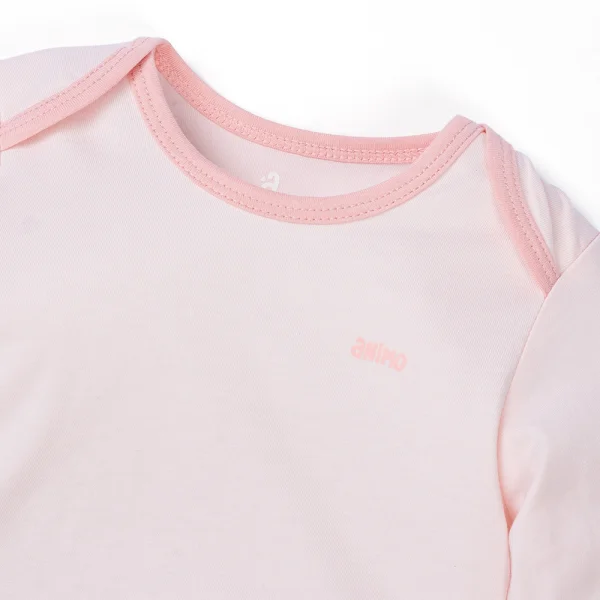 Set 2 Body sơ sinh tam giác TD Animo KV322040 (0-12M,Hồng)