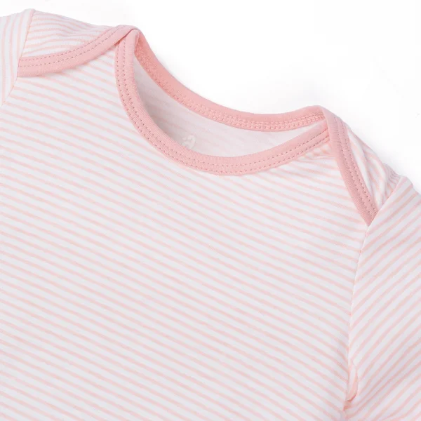 Set 2 Body sơ sinh tam giác TD Animo KV322040 (0-12M,Hồng)