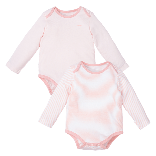 Set 2 Body sơ sinh tam giác TD Animo KV322040 (0-12M,Hồng)
