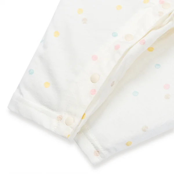 Bodysuit sơ sinh dài vải Cotton, Animo I0122004 (0-12M ,Trắng)