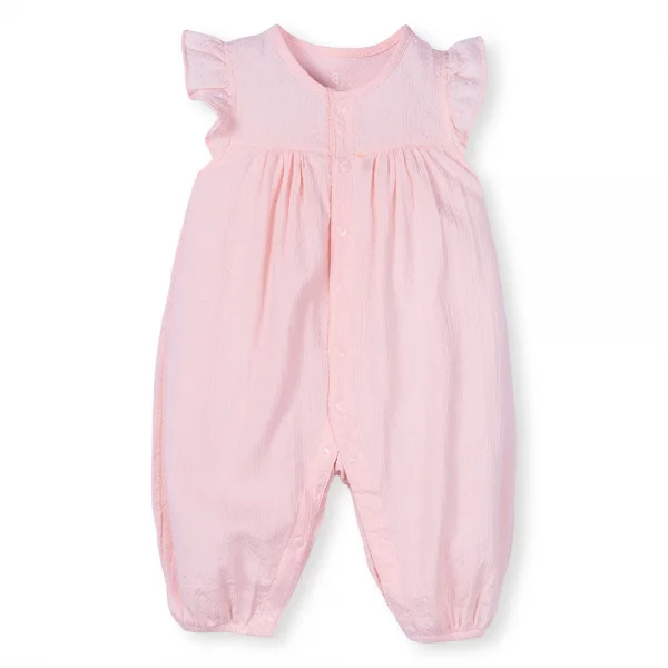 Body bé gái dài Animo G0122003 (0-12M,Hồng)