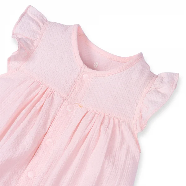 Body bé gái dài Animo G0122003 (0-12M,Hồng)