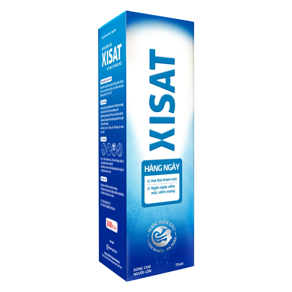Dung dịch vệ sinh mũi nước biển sâu Xisat người lớn (75ml)