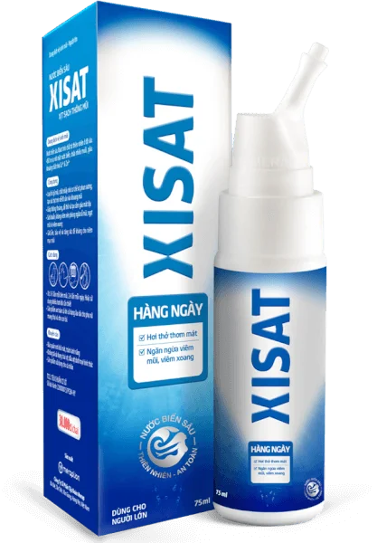 Dung dịch vệ sinh mũi nước biển sâu Xisat người lớn (75ml)