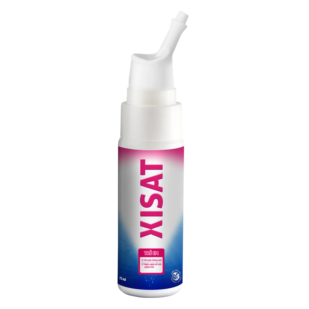 Dung dịch vệ sinh mũi nước biển sâu Xisat trẻ em (75 ml)
