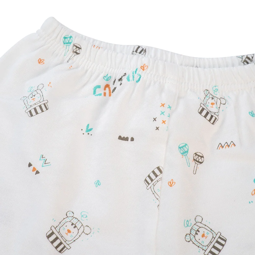 Cặp quần sơ sinh ngắn Animo LĐ422052 (NB-12M,xanh ngọc-trắng-Giao màu ngẫu nhiên)