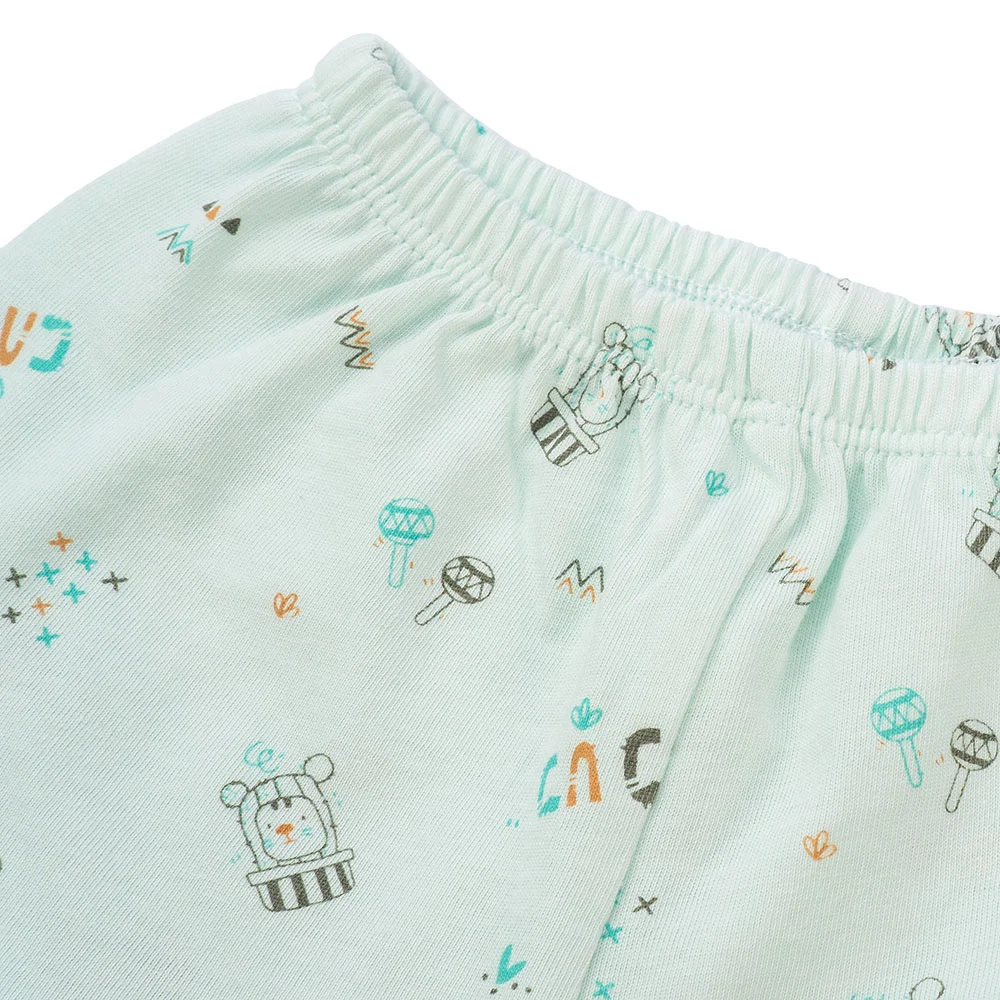 Cặp quần sơ sinh ngắn Animo LĐ422052 (NB-12M,xanh ngọc-trắng-Giao màu ngẫu nhiên)