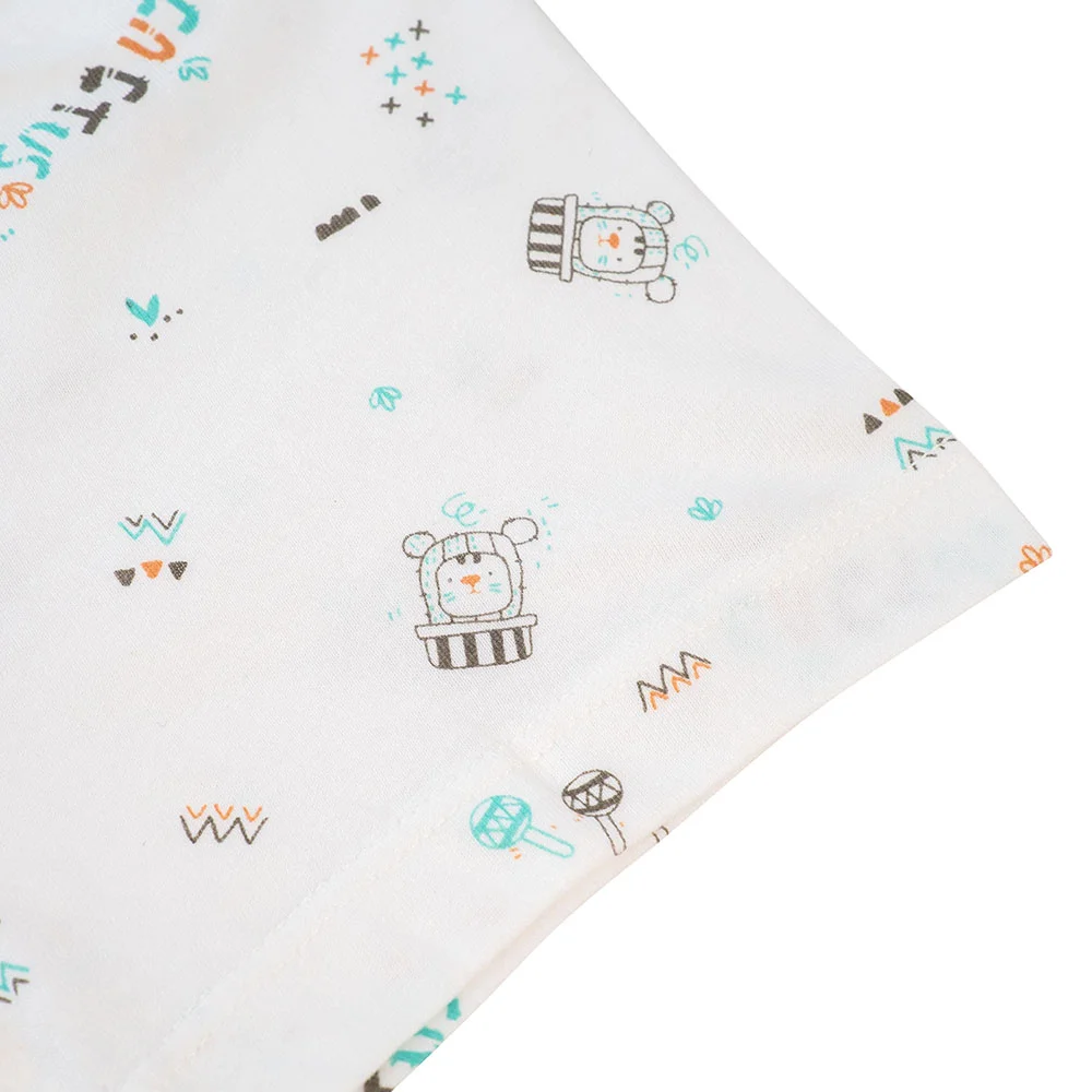 Cặp quần sơ sinh ngắn Animo LĐ422052 (NB-12M,xanh ngọc-trắng-Giao màu ngẫu nhiên)